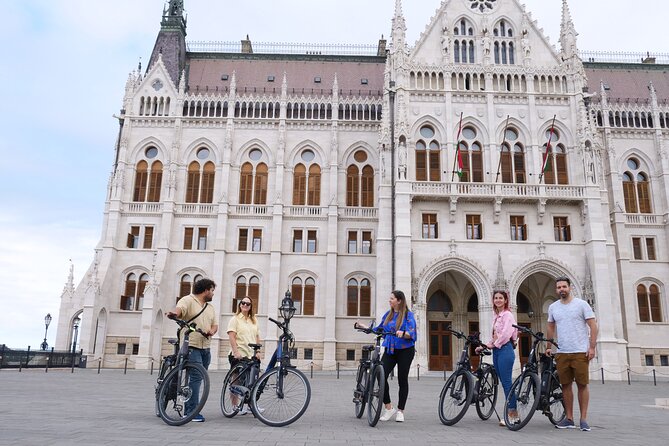 3-Hour Budapest E-Bike Adventure! - Seeing Parliament from the Buda side