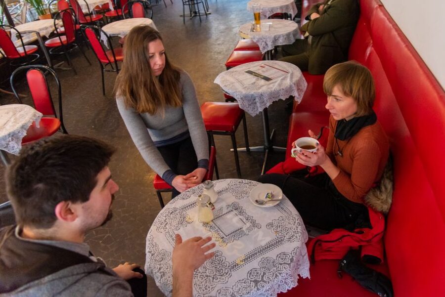 Budapest: 3-Hour Walking Tour About Communism (Small Group) - A drink in a café little changed since 1961
