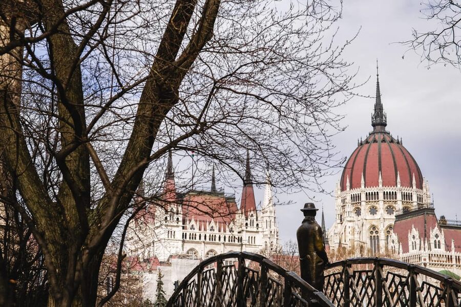 Budapest: Assist the Authorities Outdoor Escape Room Game - Starting beside the Fat Policeman statue
