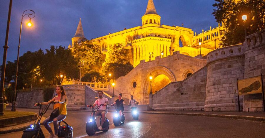 Budapest: Buda Castle E-Scooter Evening Tour - Starting near Deák Ferenc tér