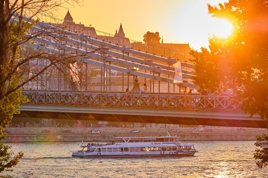 Budapest By Night Sightseeing Cruise - Liberty Bridge, Bálna, and the modern riverfront