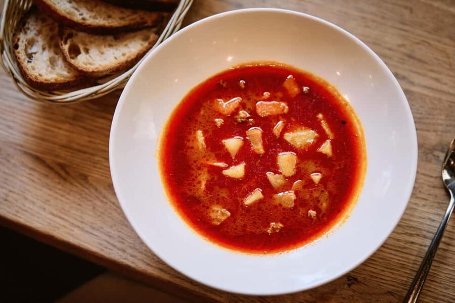 Budapest Guided Food Tour with Drinks Included - Hungarian street food first: soup and langos