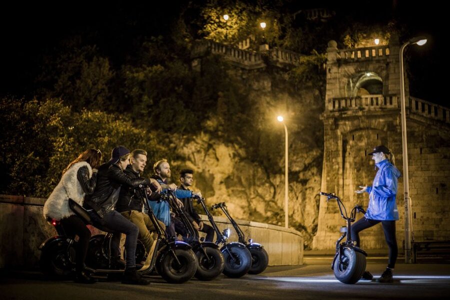 Budapest: Night Tour on MonsteRoller e-Scooter - Reaching Fisherman’s Bastion by scooter