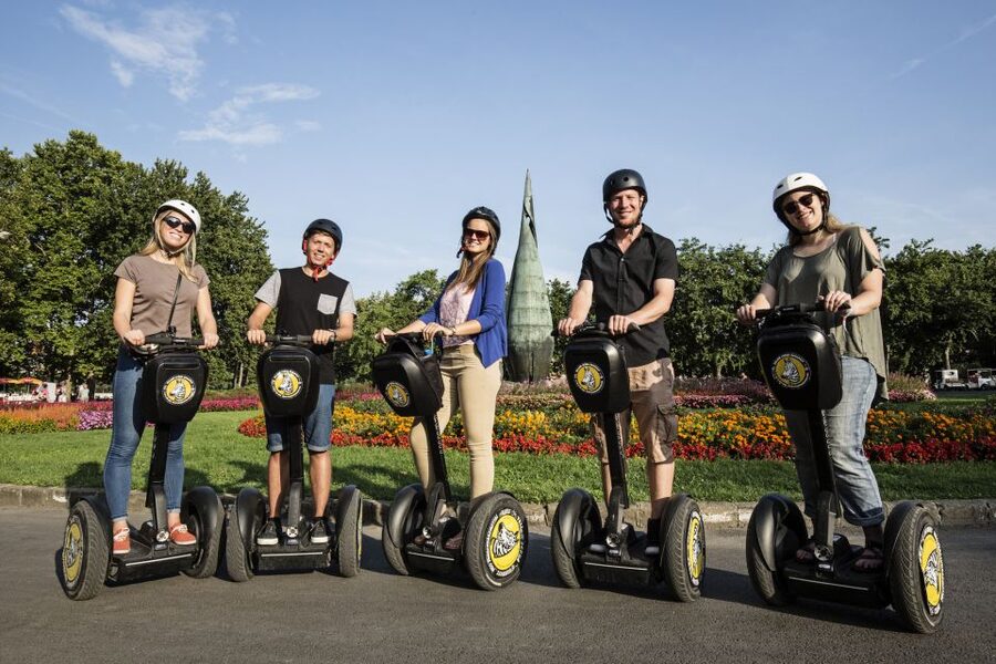Budapest: Private Guided Segway Tour - Crossing toward Buda and the Danube views