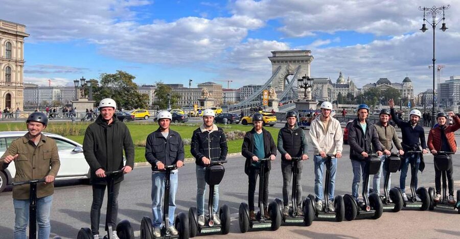 Budapest: Segway Grand City Tour (Buda + Margaret + Pest) 3h - Castle Garden Bazaar, Clark Adam Square, and the Chain Bridge