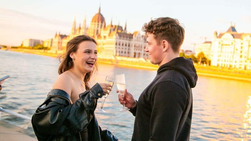 Budapest: Sip and Sail River Cruise with Unlimited Prosecco - A sunset cruise with a party pulse