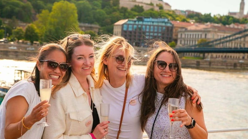 Budapest: Sip and Sail River Cruise with Unlimited Prosecco - Parliament and Margaret Island from the water