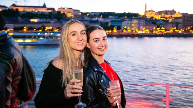 Budapest: Sip and Sail River Cruise with Unlimited Prosecco - Liberty Bridge, Petőfi Bridge, and the southern riverfront