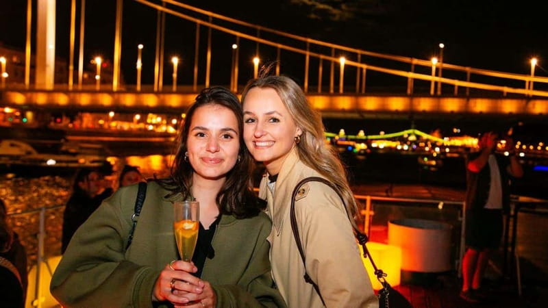 Budapest: Sip and Sail River Cruise with Unlimited Prosecco - Corvinus University, Vigadó, and Gresham Palace