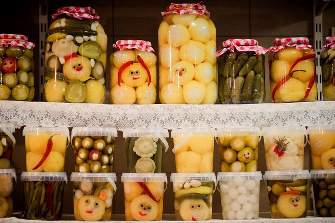 Budapest Urban Feast - Food Tour with Wine Tasting & Coffee House - Wine tasting in a traditional market setting