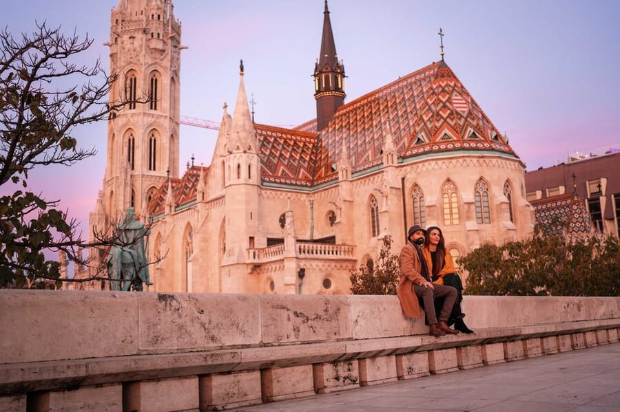 Private photography photo session at Fisherman Bastion - Stop one: Fisherman’s Bastion