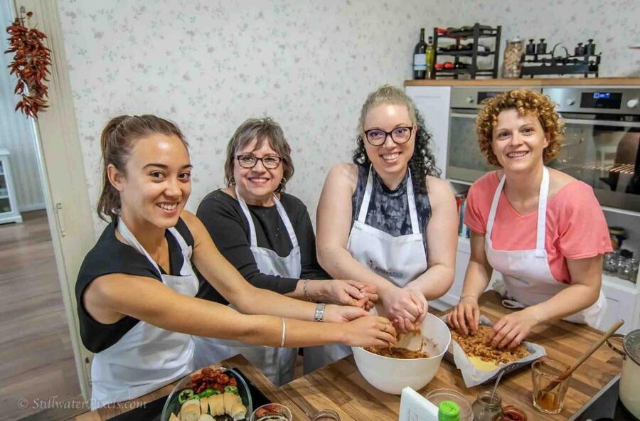 Stretched Strudel Making Class with 2 Different Fillings - Choosing two fillings with plenty of variety