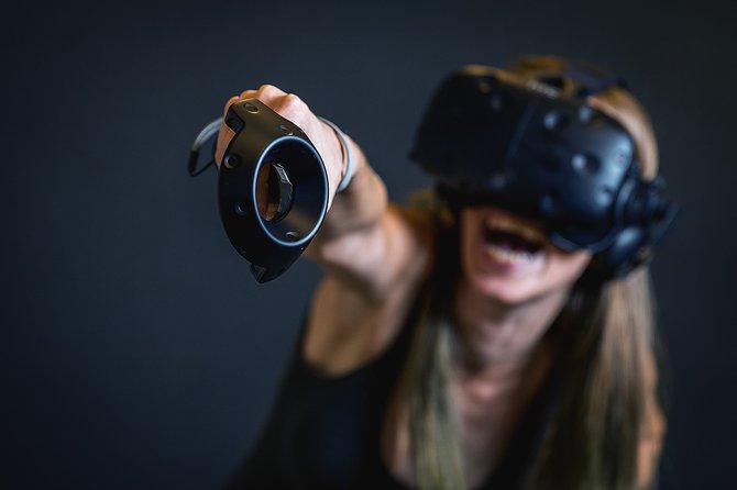 VR experience at PlayVR - Escape rooms, zombies, and space battles